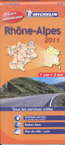 Michelin 523 Rhone-Alpes 2011 - (ISBN 9782067155749)