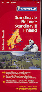 Michelin wegenkaart 711 Scandinavie - Finland - (ISBN 9782067170490)