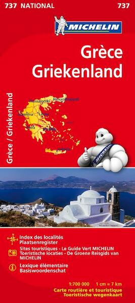 Michelin wegenkaart 737 Griekenland 2012 - (ISBN 9782067172029)