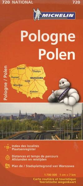 Michelin wegenkaart 720 Polen - (ISBN 9782067171558)