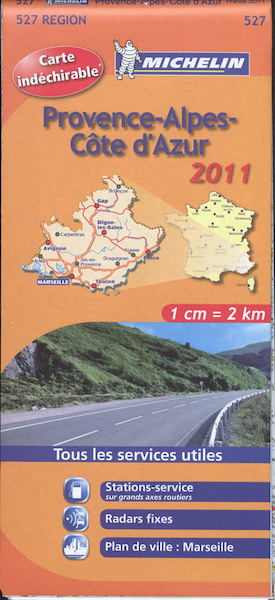 Michelin 527 Provence-Alpes-Cote d'Azur 2011 - (ISBN 9782067155244)