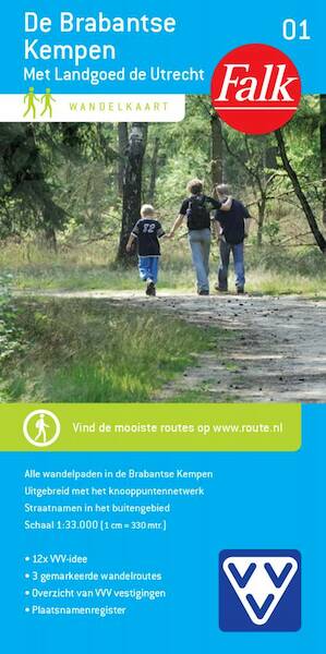 Falk-VVV Wandelkaart 01. Brabantse Kempen - (ISBN 9789028726949)