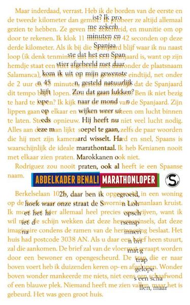 Marathonloper - Abdelkader Benali (ISBN 9789029567985)