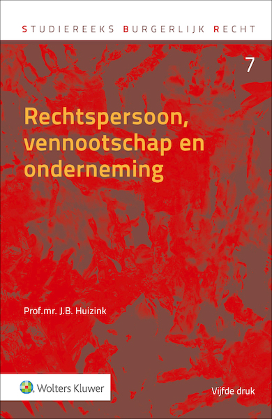 Rechtspersoon, vennootschap en onderneming - J.B. Huizink (ISBN 9789013152890)