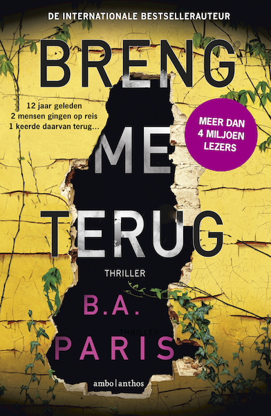 Breng me terug - B.A. Paris (ISBN 9789026342943)