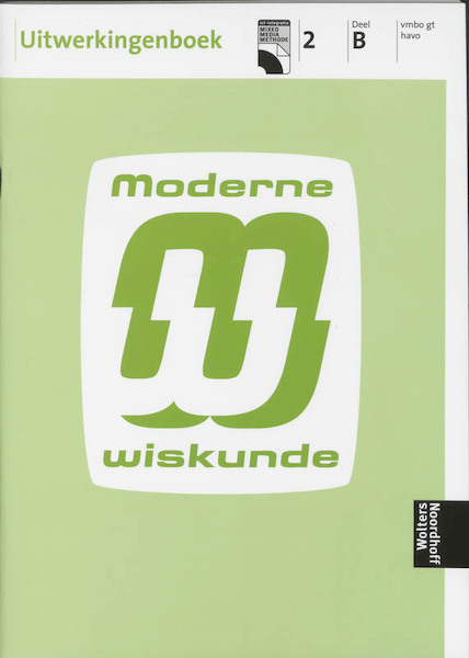 Moderne wiskunde 2b vmbo gt havo Uitwerkingen - I. van Breugel, (ISBN 9789001604622)